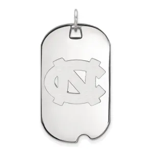 10K White Gold University of North Carolina Large Dog Tag