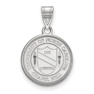10K White Gold University of North Carolina Medium Crest Pendant