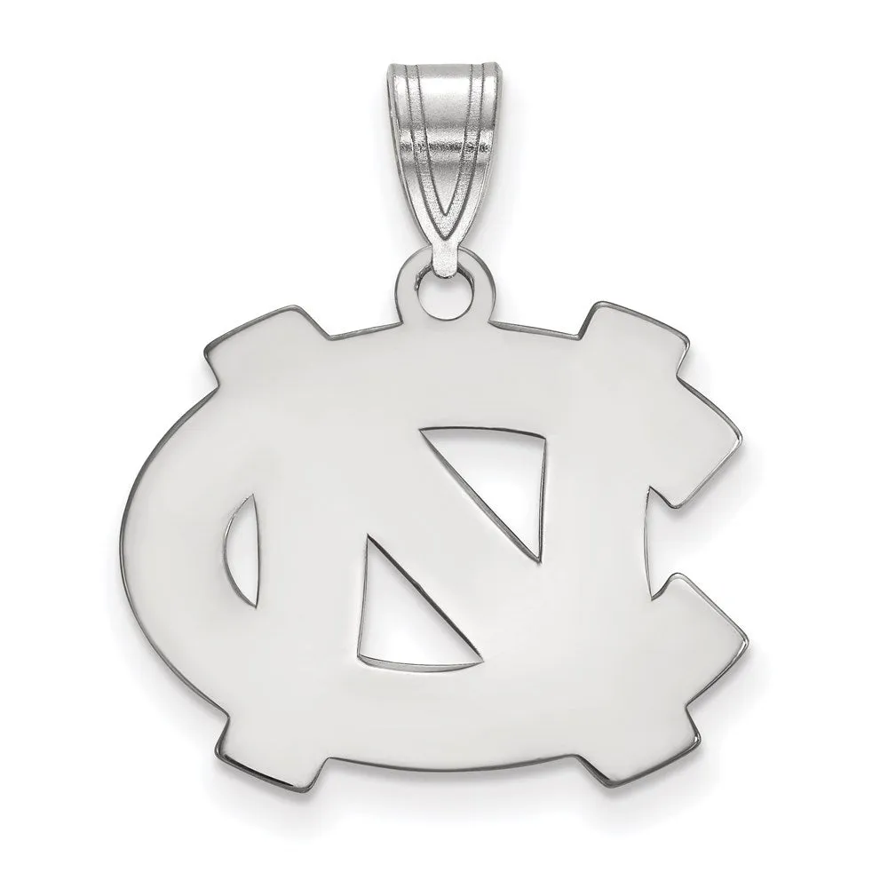 10K White Gold University of North Carolina Medium Pendant