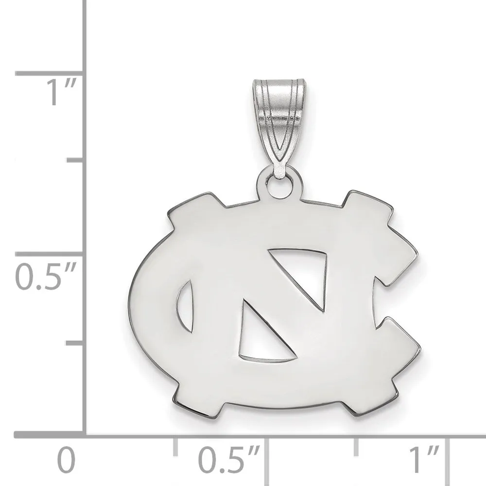 10K White Gold University of North Carolina Medium Pendant