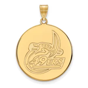 10K Yellow Gold U of North Carolina at Charlotte XL Disc Pendant