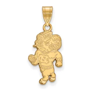 14k Gold University of North Carolina Ram Large Pendant