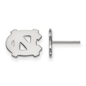14K White Gold University of North Carolina XS Post Earrings