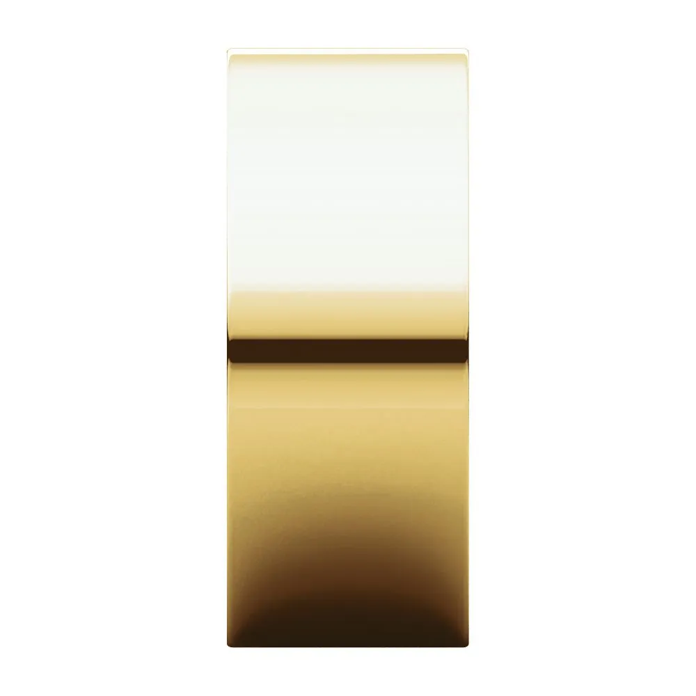 14k Yellow Gold 8mm Flat Band, Size 8