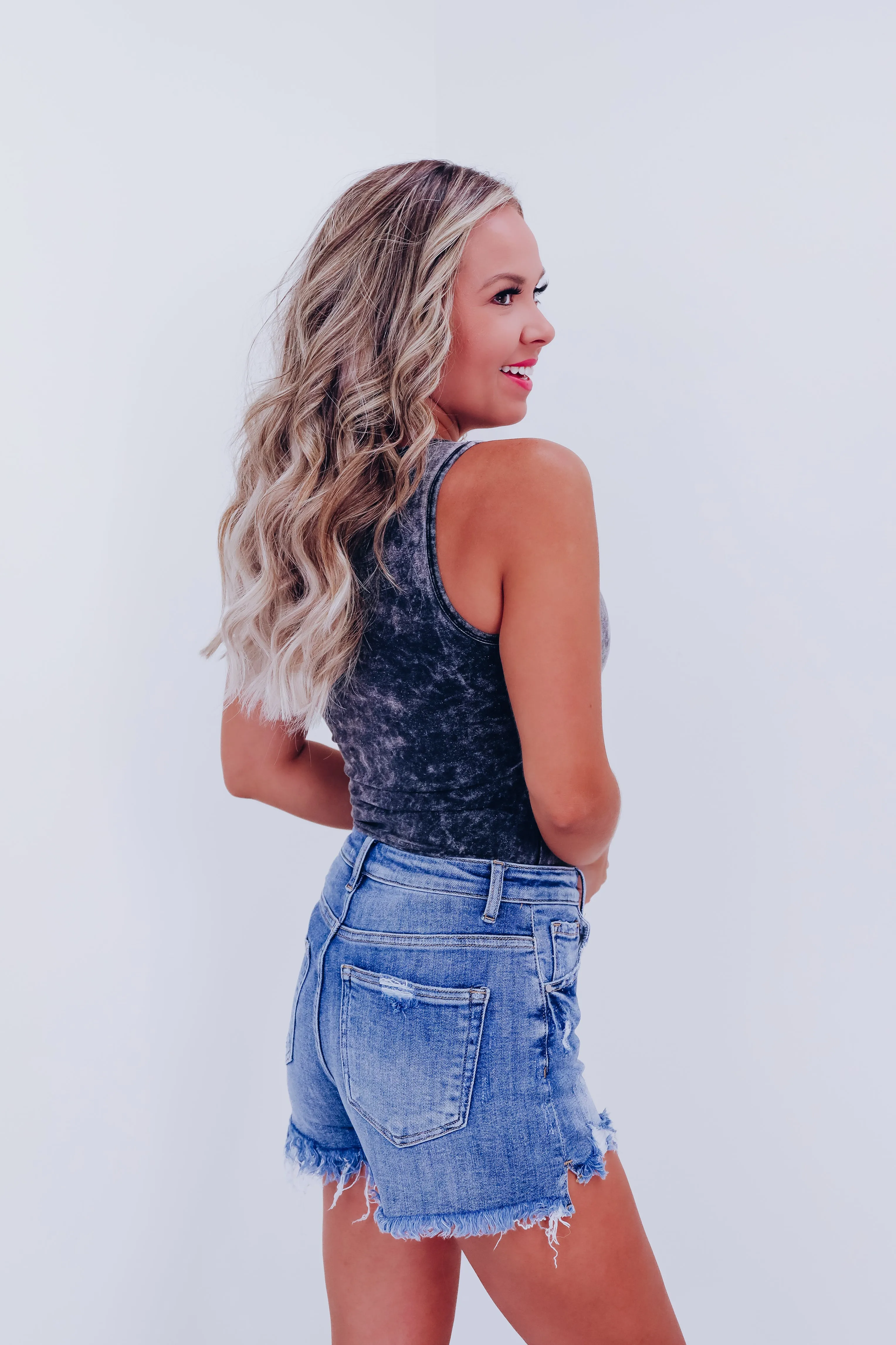 A Classic Concept Sleeveless Bodysuit  - Mineral Black