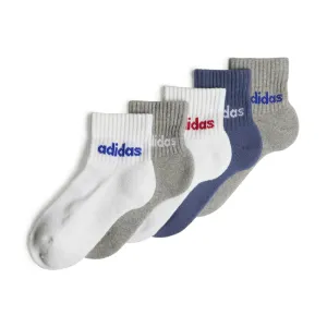 Adidas Kids Linear Ankle Socks 5 Pack