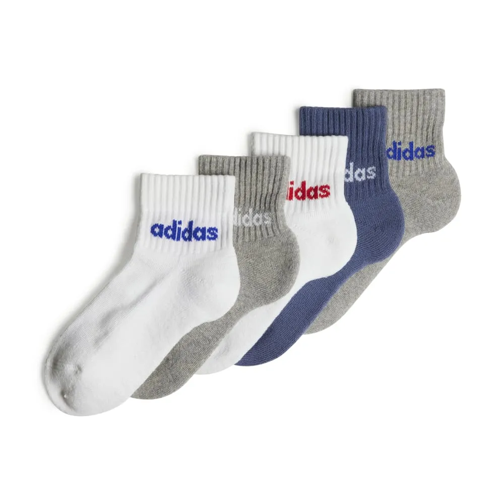 Adidas Kids Linear Ankle Socks 5 Pack