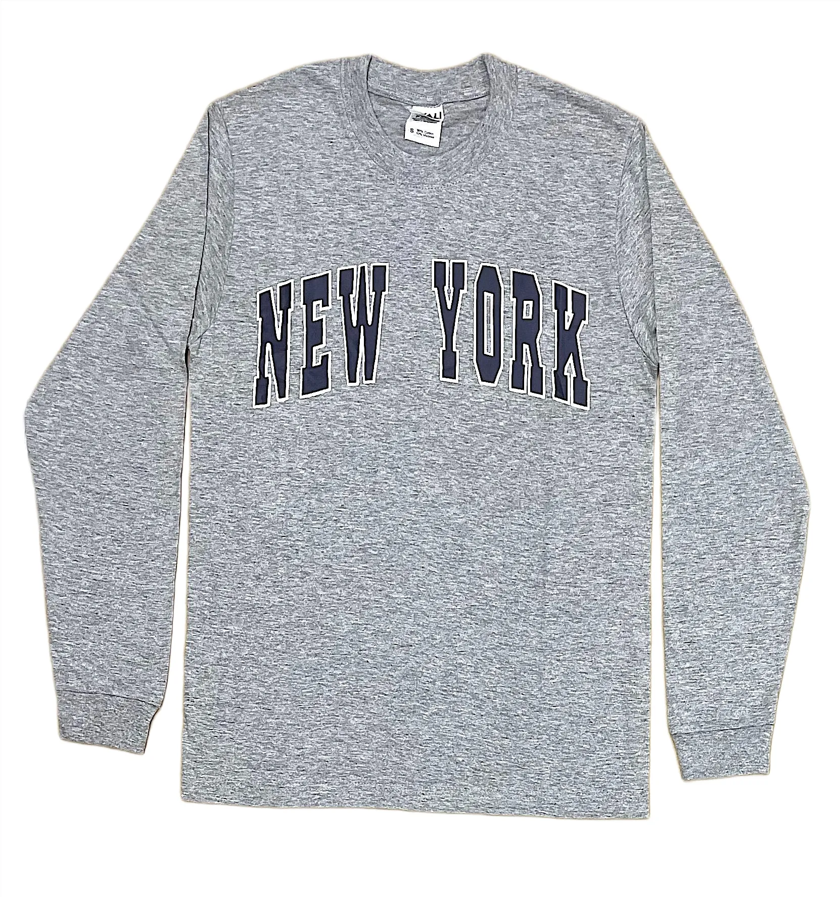Adult Long Sleeves T.Shirt with NEW YORK" Screen Print
