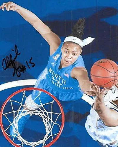 Allisha Gray, North Carolina Tar heels, signed, autographed, 8x10 photo - COA and Proof Included