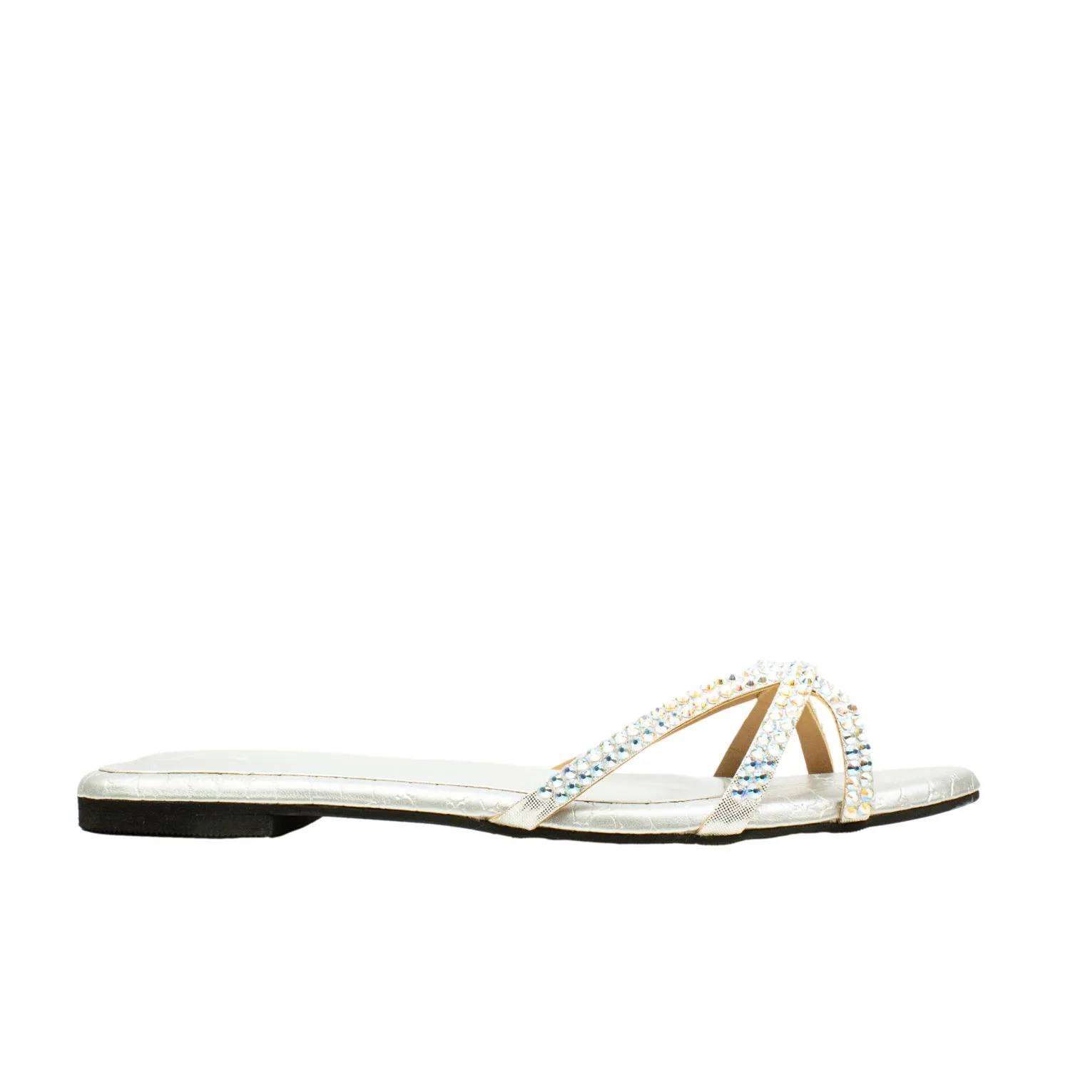 Amal Flats S132F - Glitter Silver