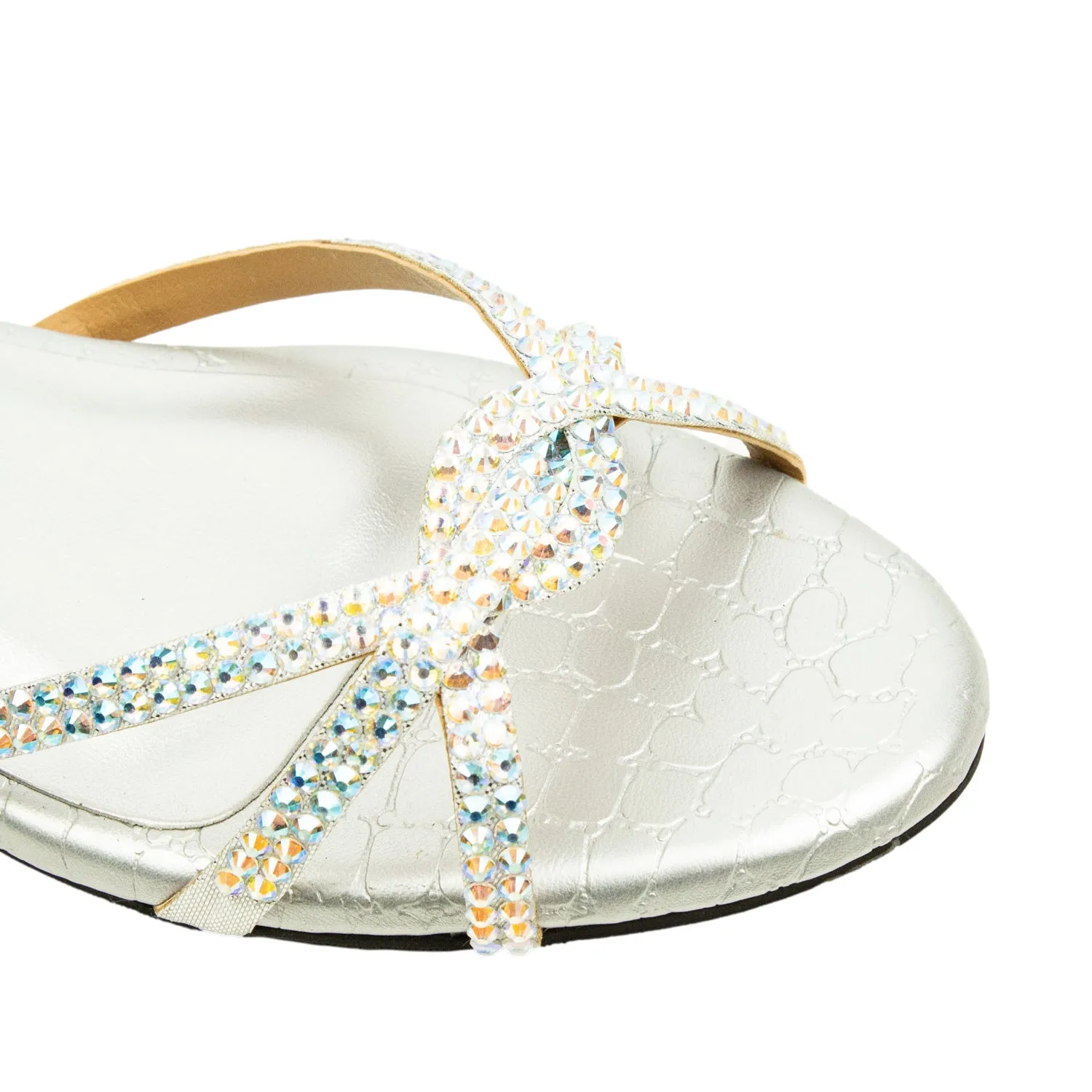 Amal Flats S132F - Glitter Silver