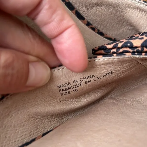 Anthropologie Cheetah Point Flats