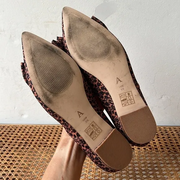 Anthropologie Cheetah Point Flats