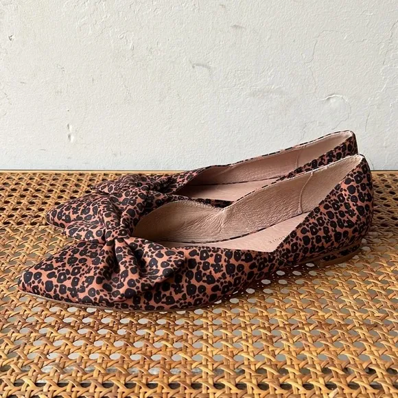 Anthropologie Cheetah Point Flats