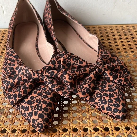 Anthropologie Cheetah Point Flats