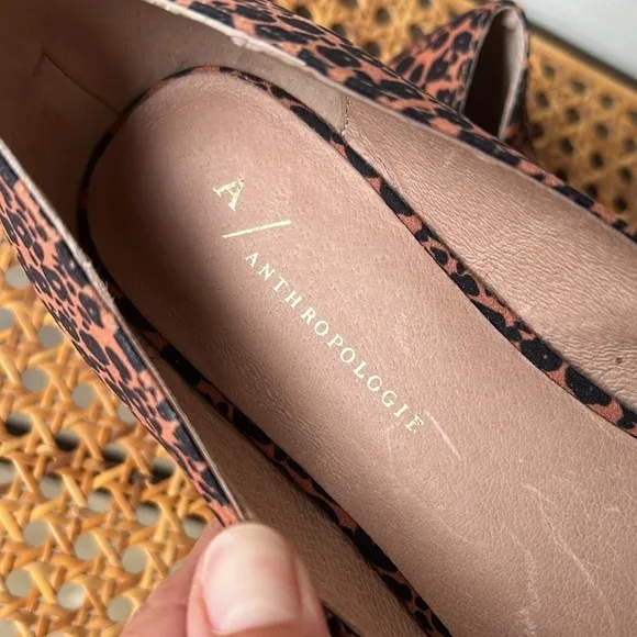 Anthropologie Cheetah Point Flats