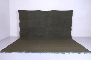 Army Green Flat Woven Moroccan rug - Berber rug - Custom Rug