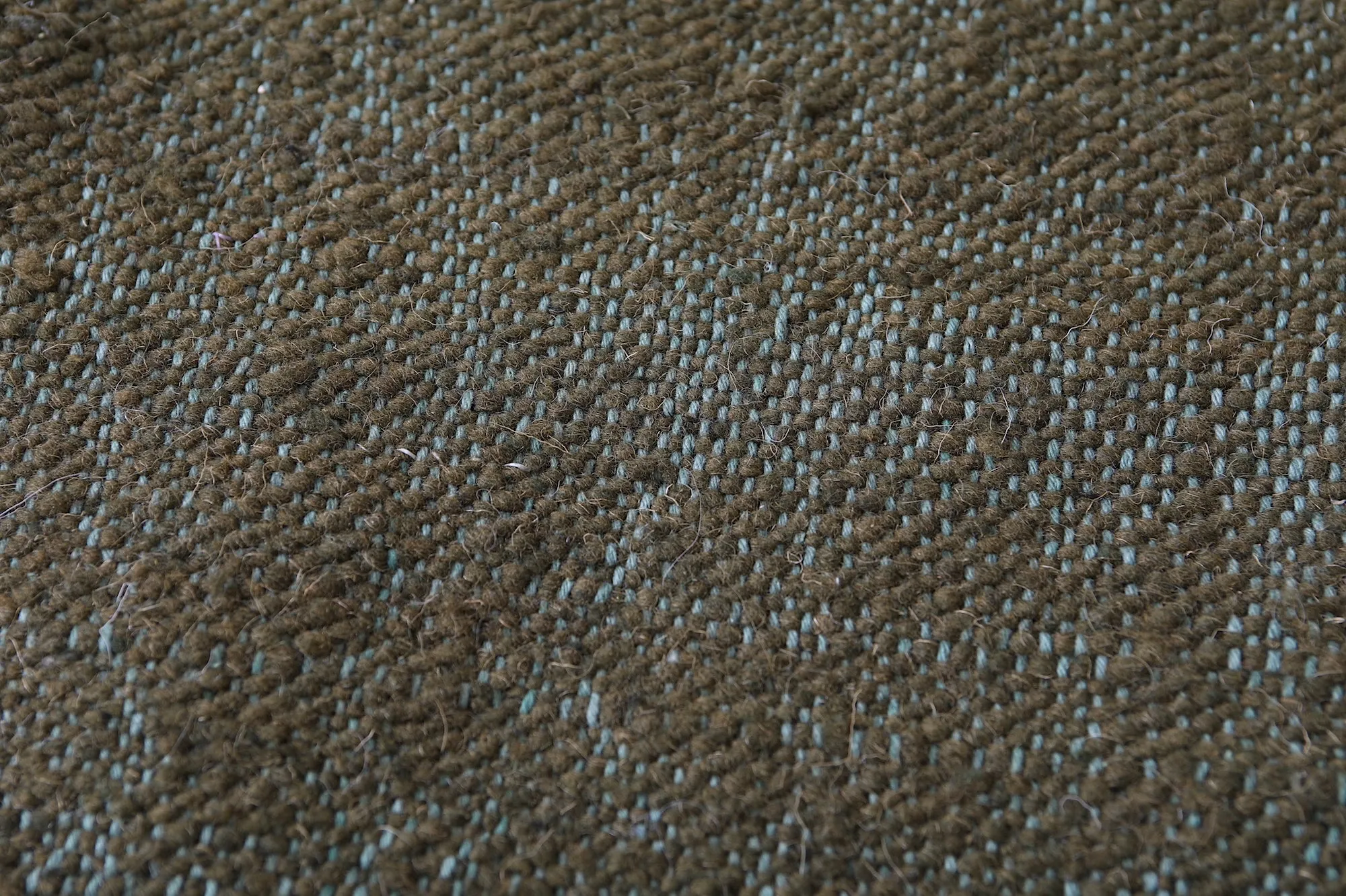 Army Green Flat Woven Moroccan rug - Berber rug - Custom Rug