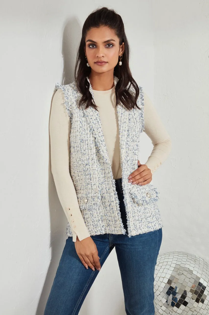Ashen Sleeveless Jacket