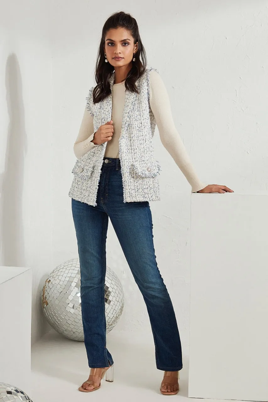 Ashen Sleeveless Jacket