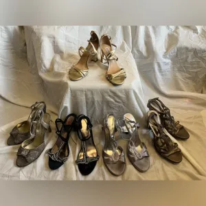 Ballroom dancing shoes heels 5 pairs. sizes 6, 7.5, 8 EUC