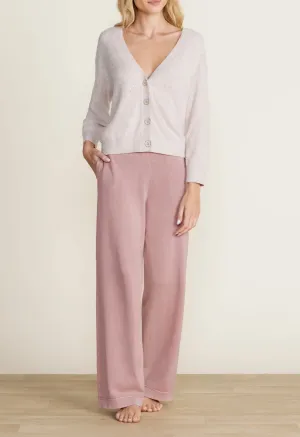 Barefoot Dreams CozyChic Lite® Diamond Pointelle Cardigan - Chai