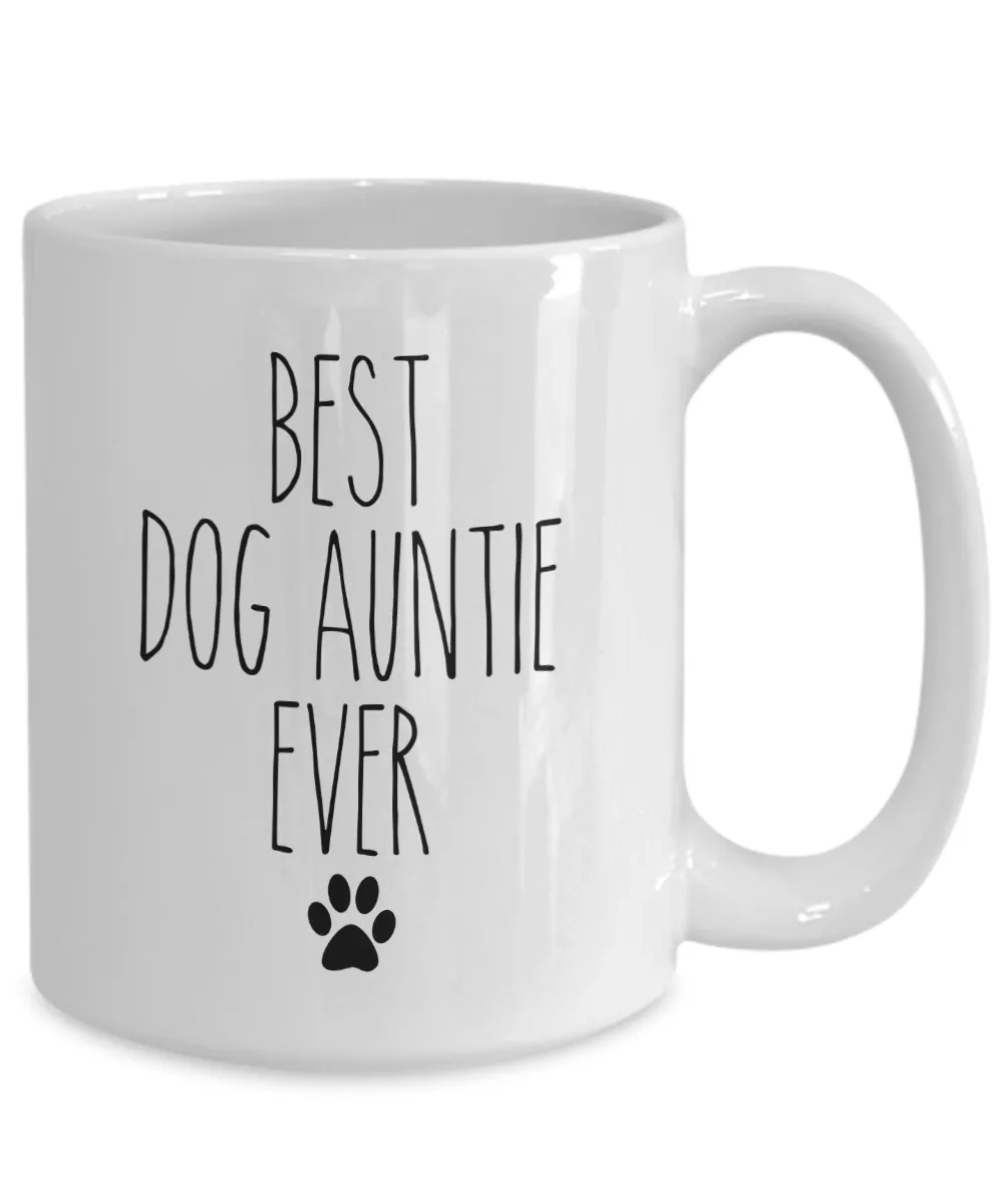 Best Dog Auntie Ever Mug Coffee Cup Funny Gift