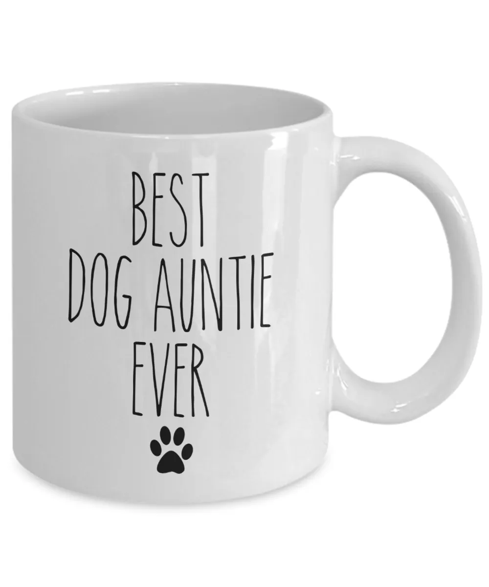 Best Dog Auntie Ever Mug Coffee Cup Funny Gift
