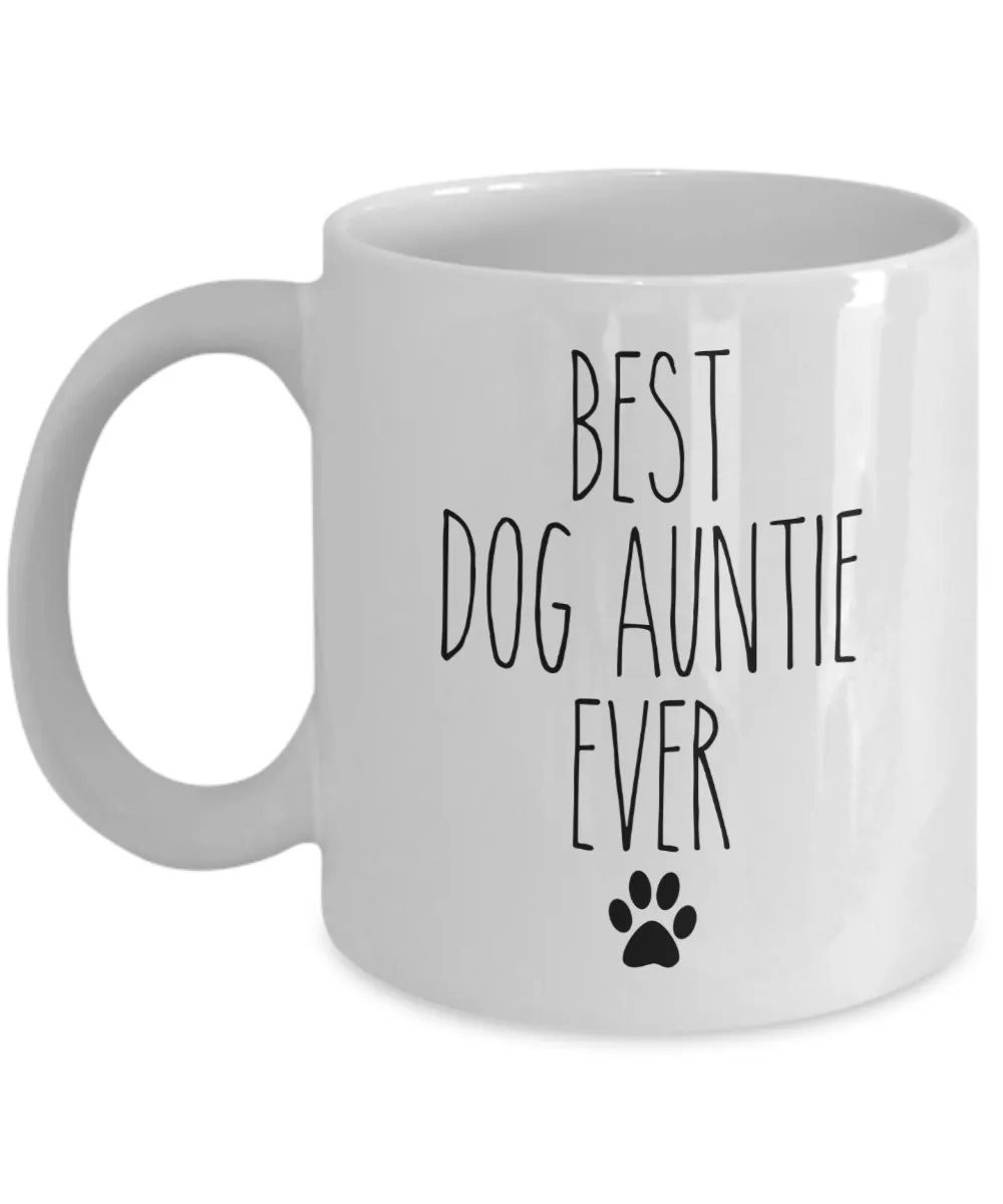 Best Dog Auntie Ever Mug Coffee Cup Funny Gift