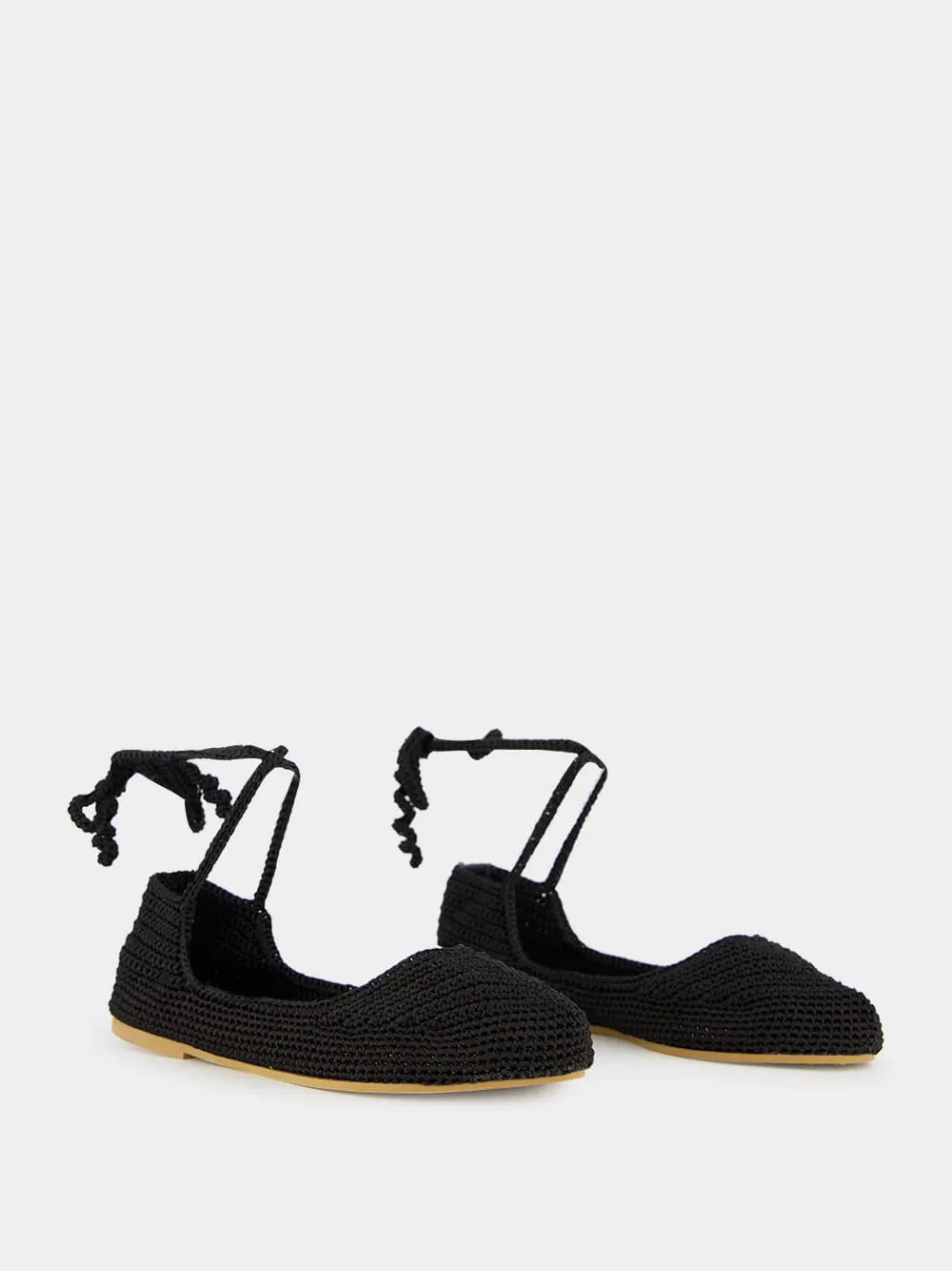 Black High Crochet Ballerina