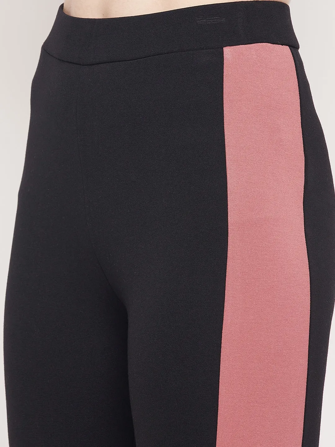 Camla Barcelona Pink Strap Black Jeggings