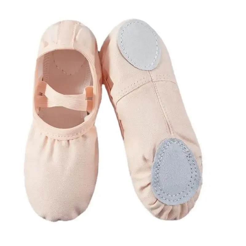 Canvas Ballet Dancing Slippers for Girls and Women - Soft Sole Practice Shoes