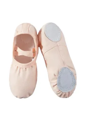 Canvas Ballet Dancing Slippers for Girls and Women - Soft Sole Practice Shoes