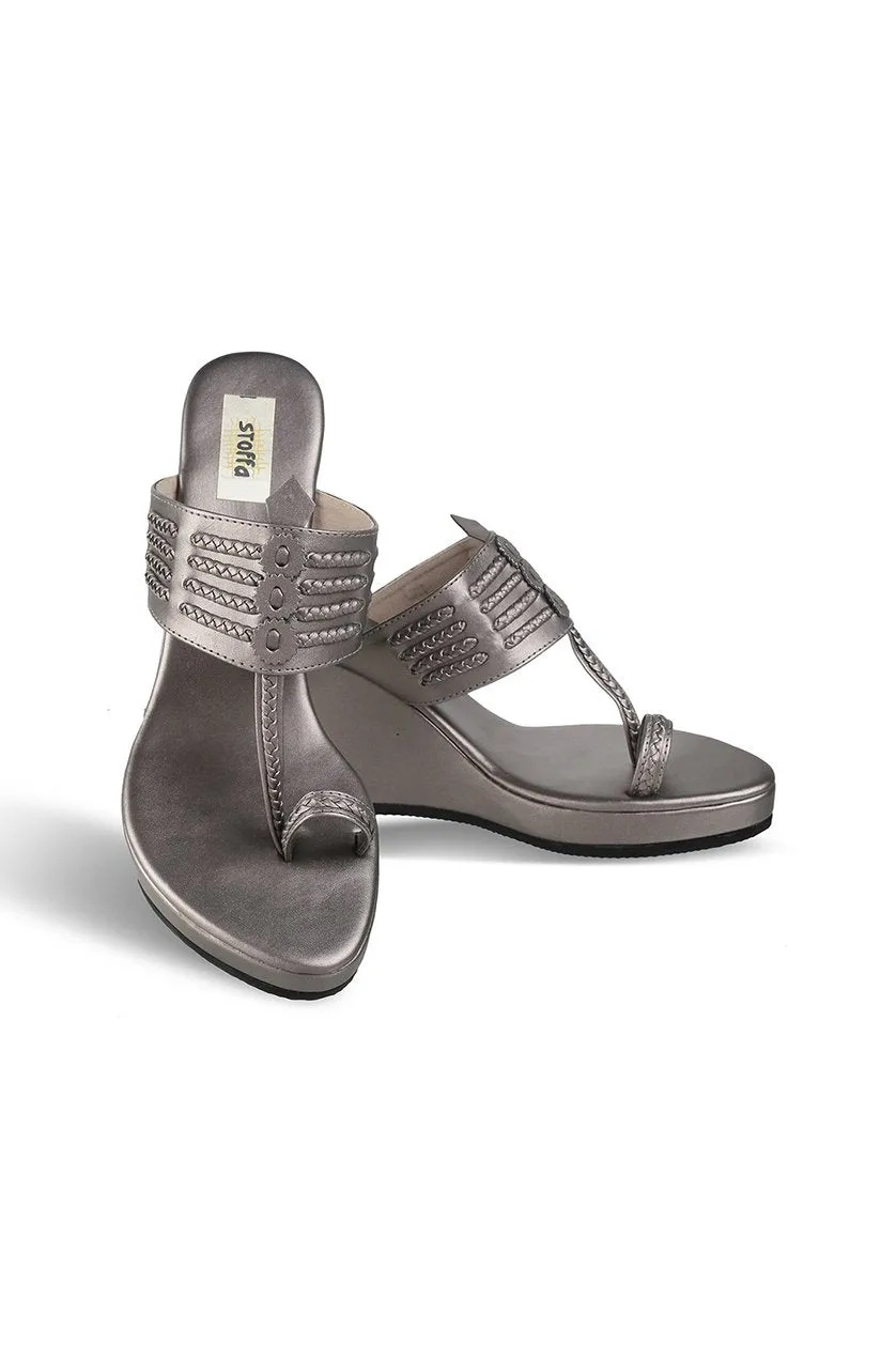 Classic High K Wedge Dark Grey