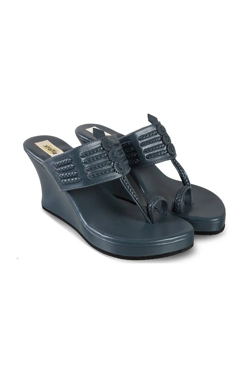 Classic High K Wedge Dark Grey