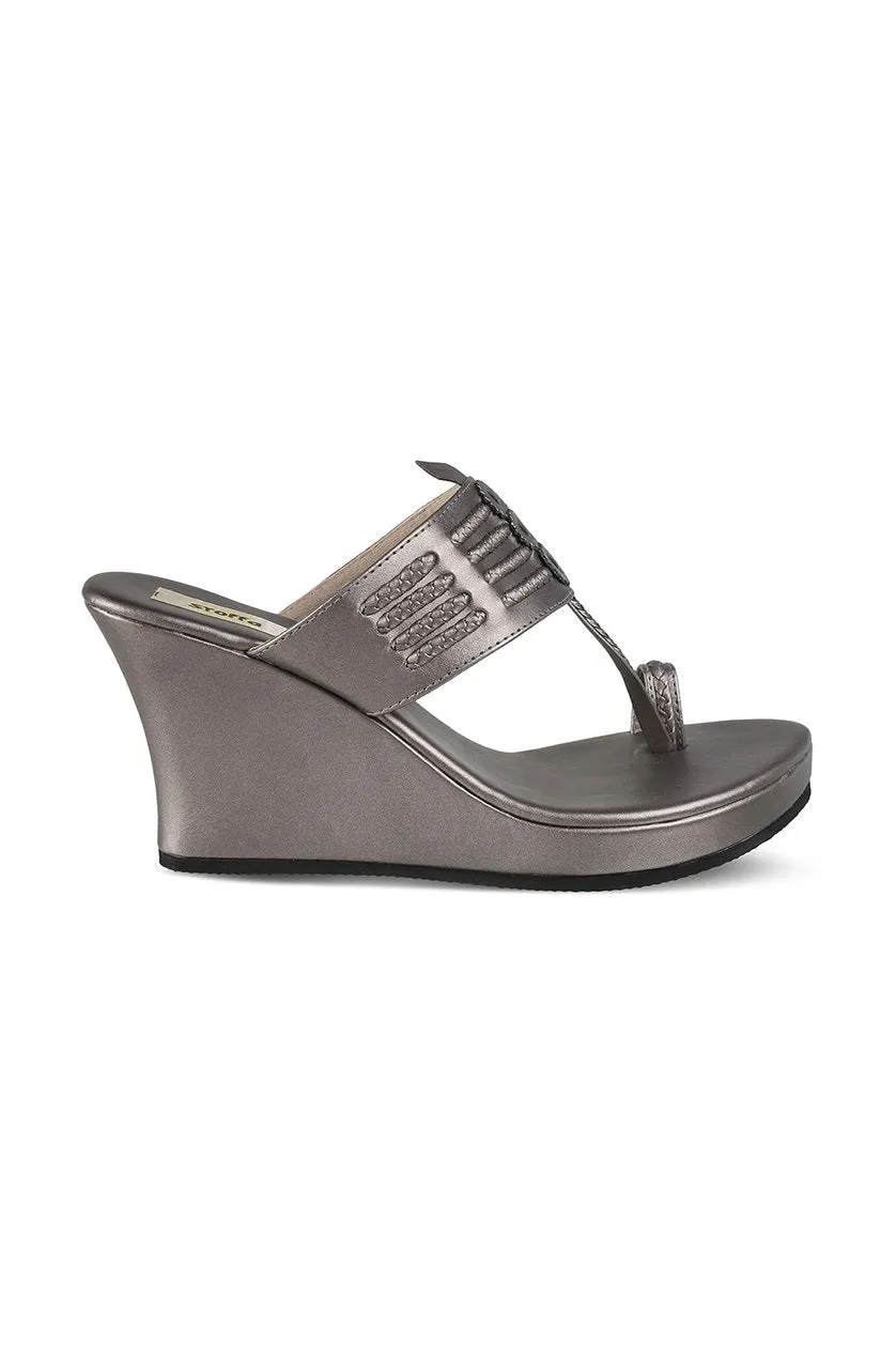 Classic High K Wedge Dark Grey