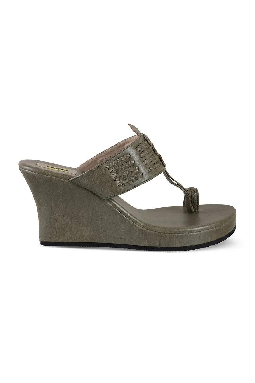 Classic High K Wedge Dark Grey