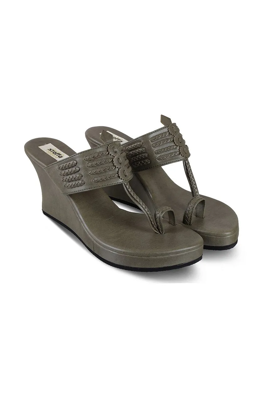 Classic High K Wedge Dark Grey