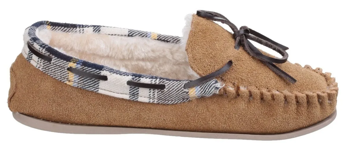 Cotswold Kilkenny Ladies Slip On Moccasin Slippers