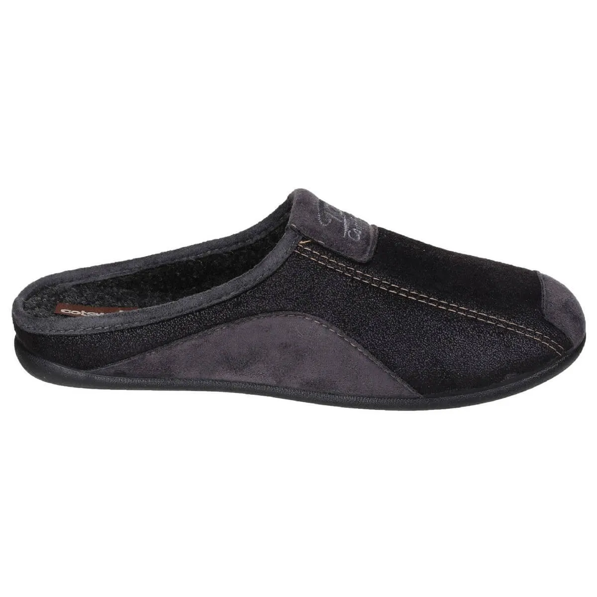 Cotswold Westwell Mens Suede Loafer Mule Slippers