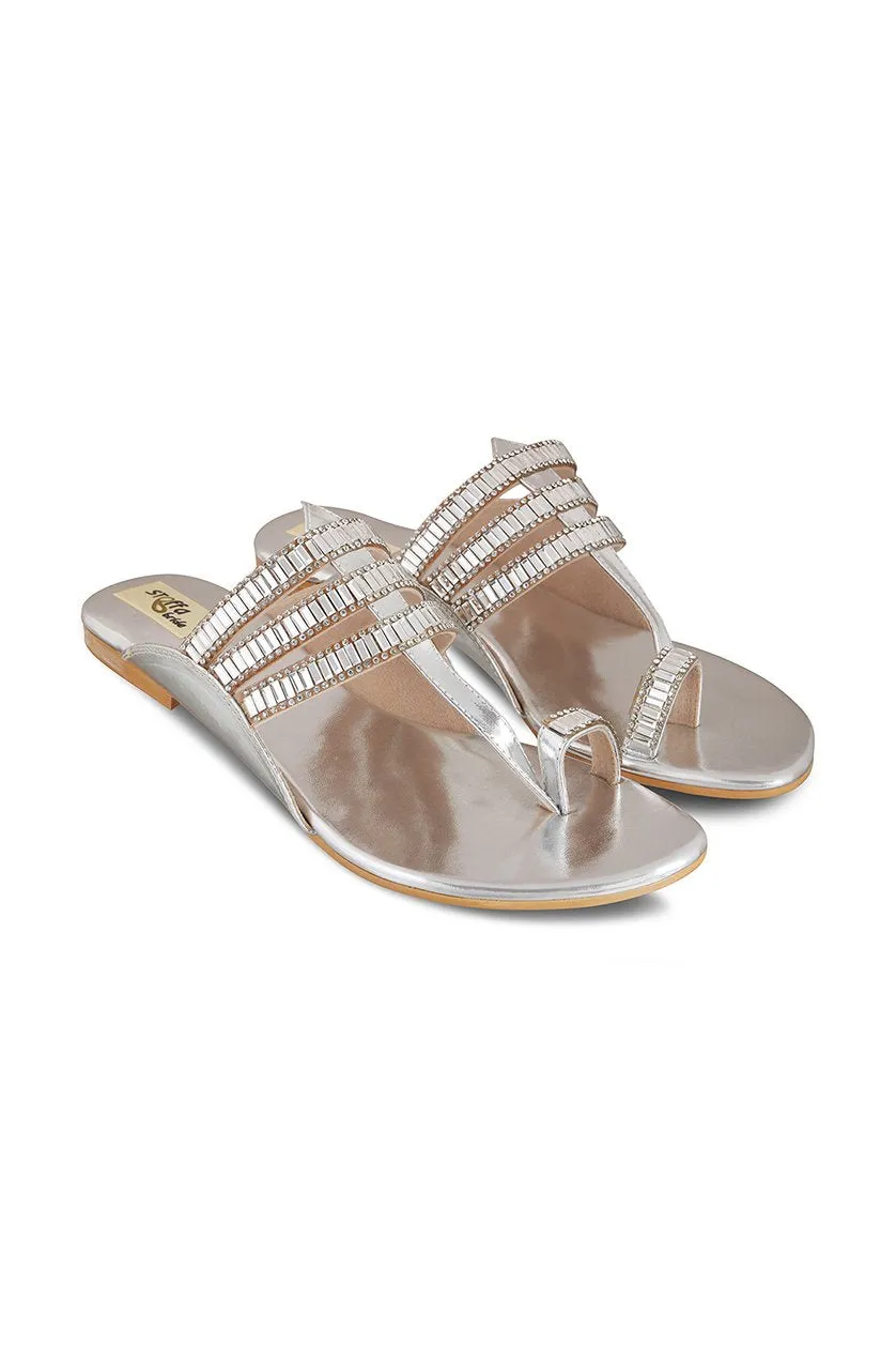 Crystal K Flats Champagne