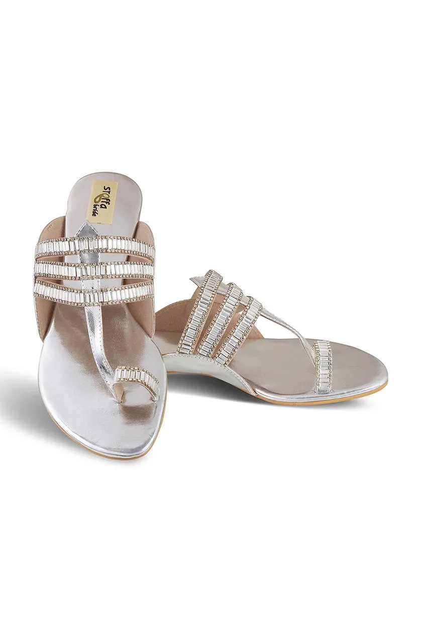 Crystal K Flats Champagne