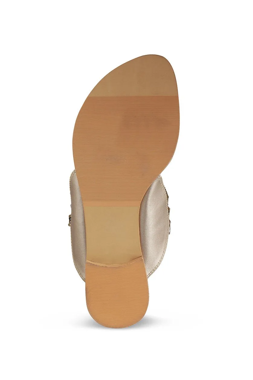 Crystal K Flats Champagne
