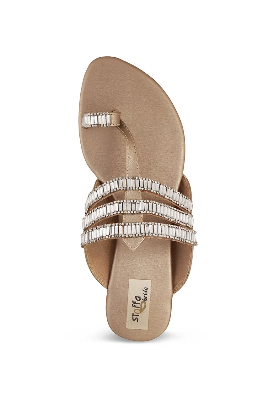 Crystal K Flats Champagne