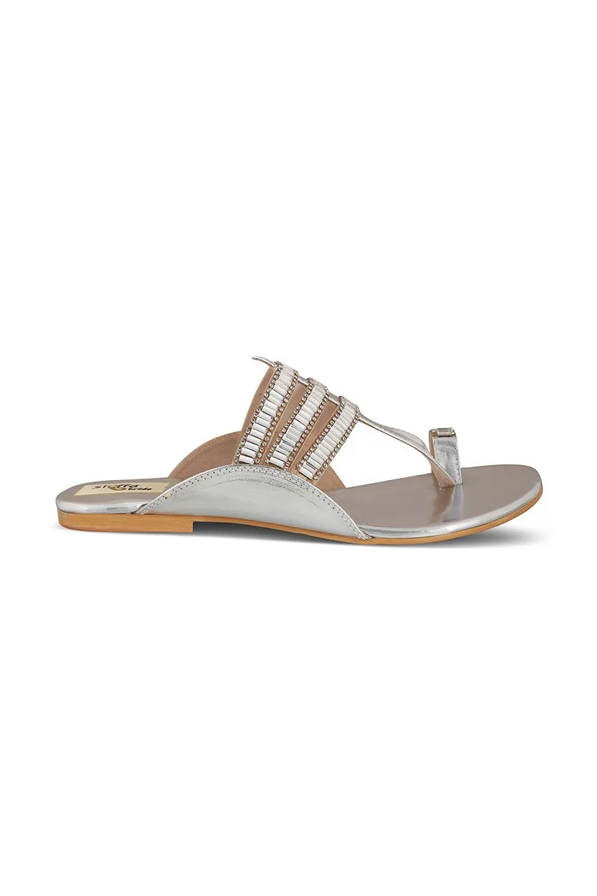 Crystal K Flats Champagne