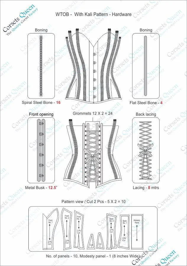 Debbie Satin Waist Training Corset