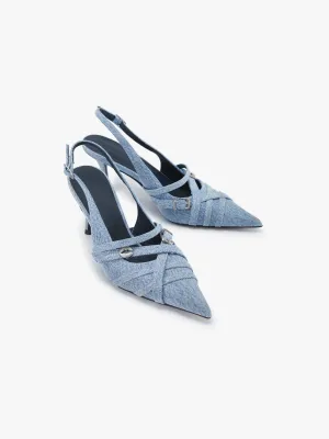Denim High Heels