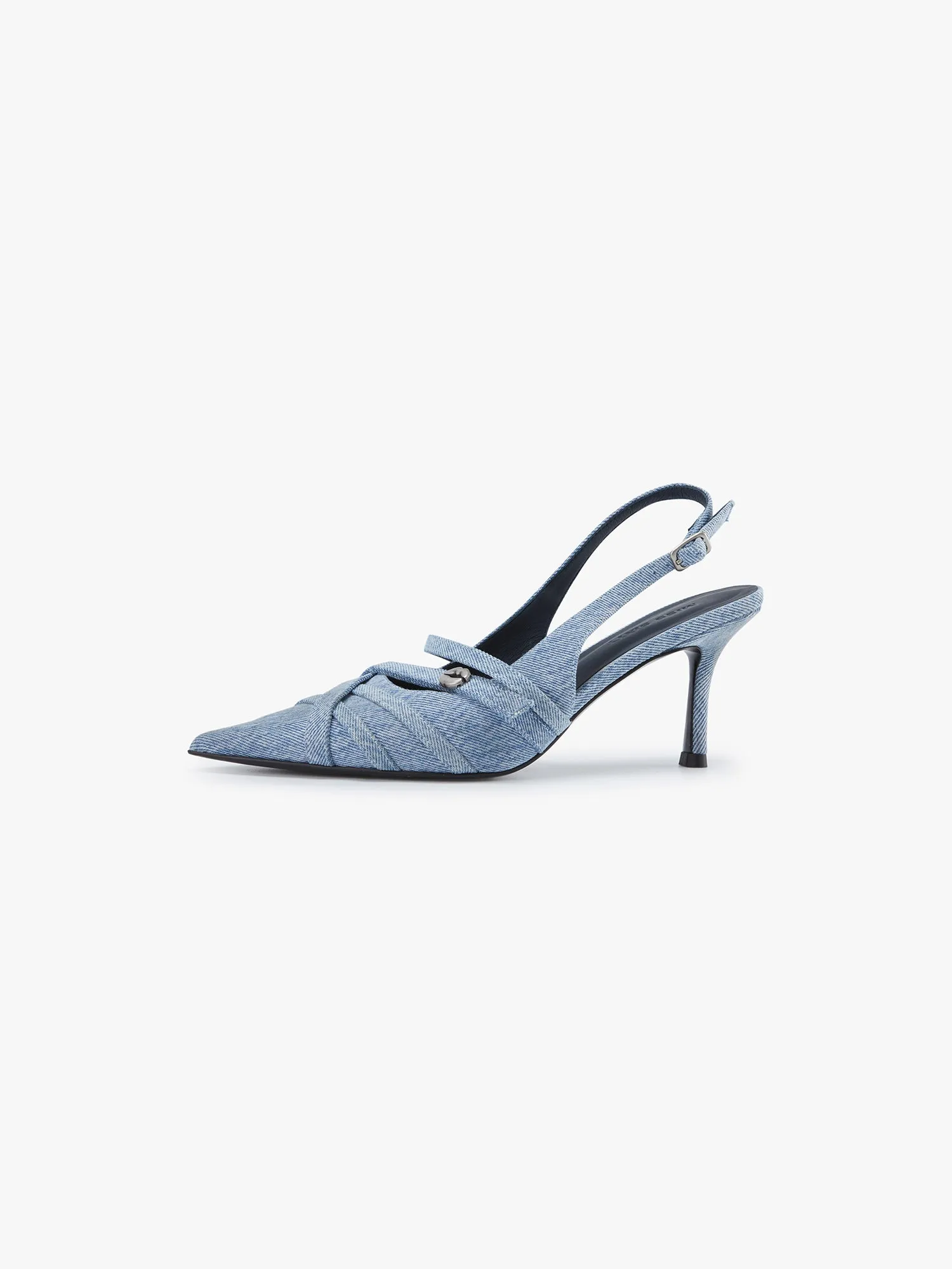 Denim High Heels