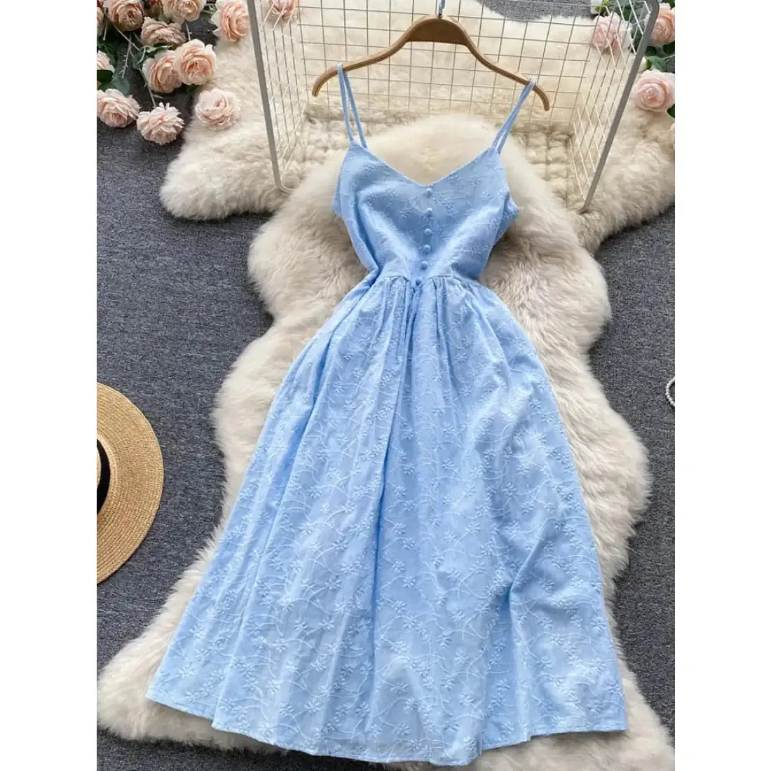 Elegant Spaghetti Strap Dress
