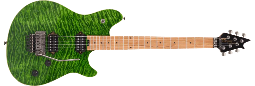 EVH WOLFGANG STANDARD QM, BAKED MAPLE FINGERBOARD, TRANSPARENT GREEN 5107003587